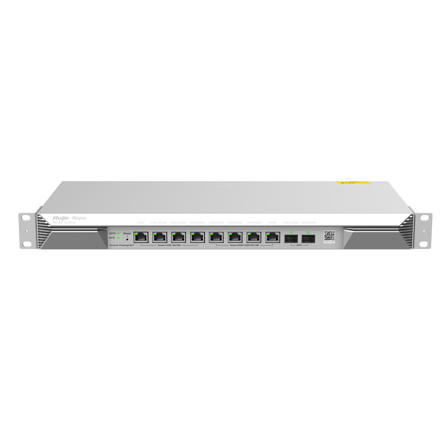 Ruijie Reyee (RG-EG1510XS) 企業級路由器 | 1500 個客戶端 | 1000 IPsec | 4Gbps 吞吐量