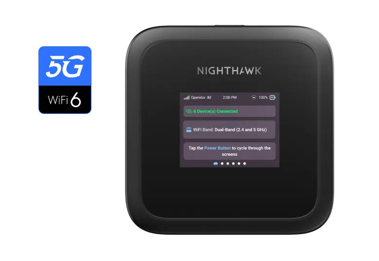 NETGEAR Nighthawk (MH3150) M3 5G Sub 6 AX3600 WiFi 6 流動熱點路由器, up to 2.5 Gbps